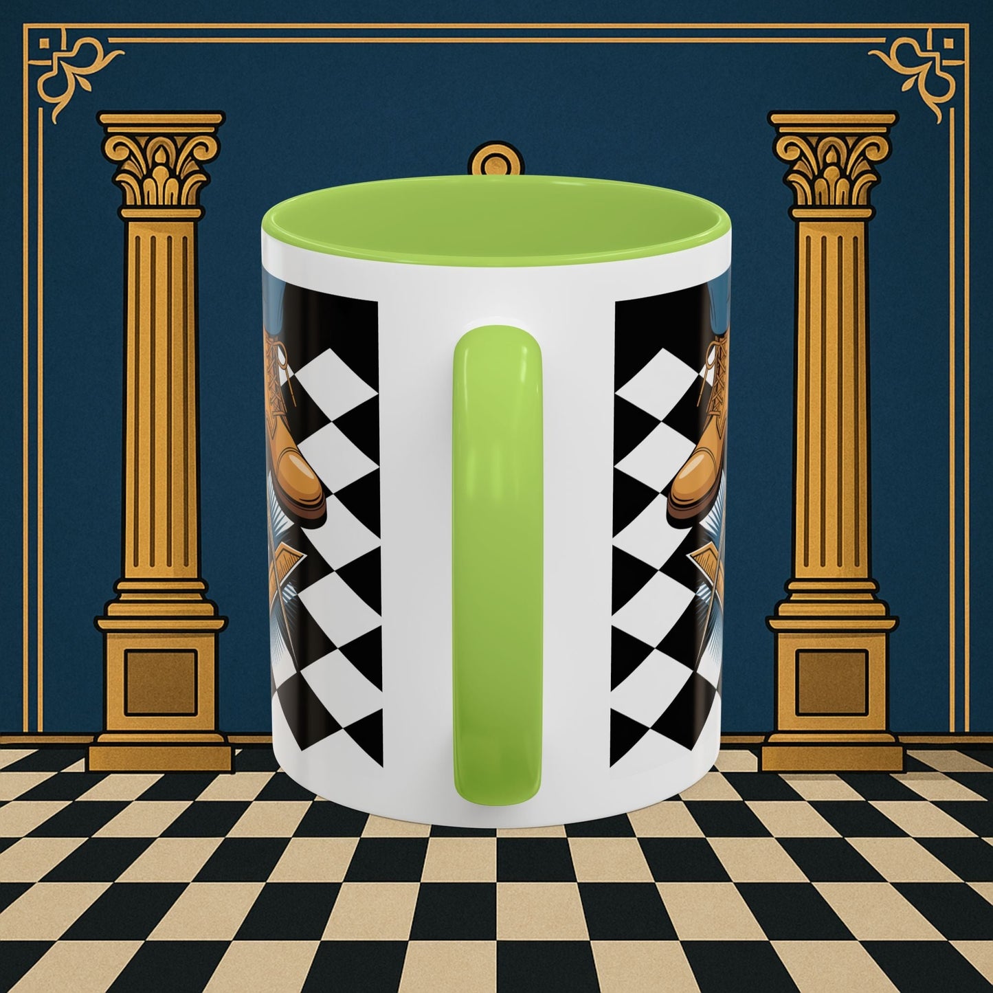 Premium Ready to Go Freemason Design | Entered Apprentice My first step on the Square - Masonic Mugs