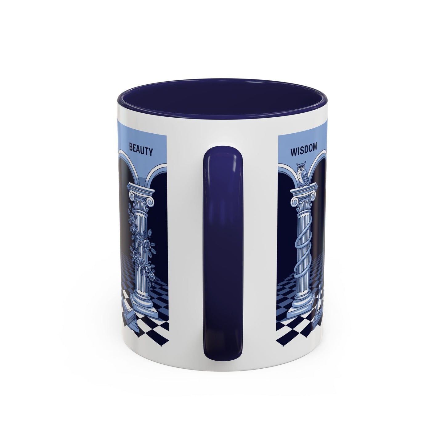 Premium Ready to Go Freemason Design | Fellowcraft | Wisdom and Beauty - Masonic Mugs