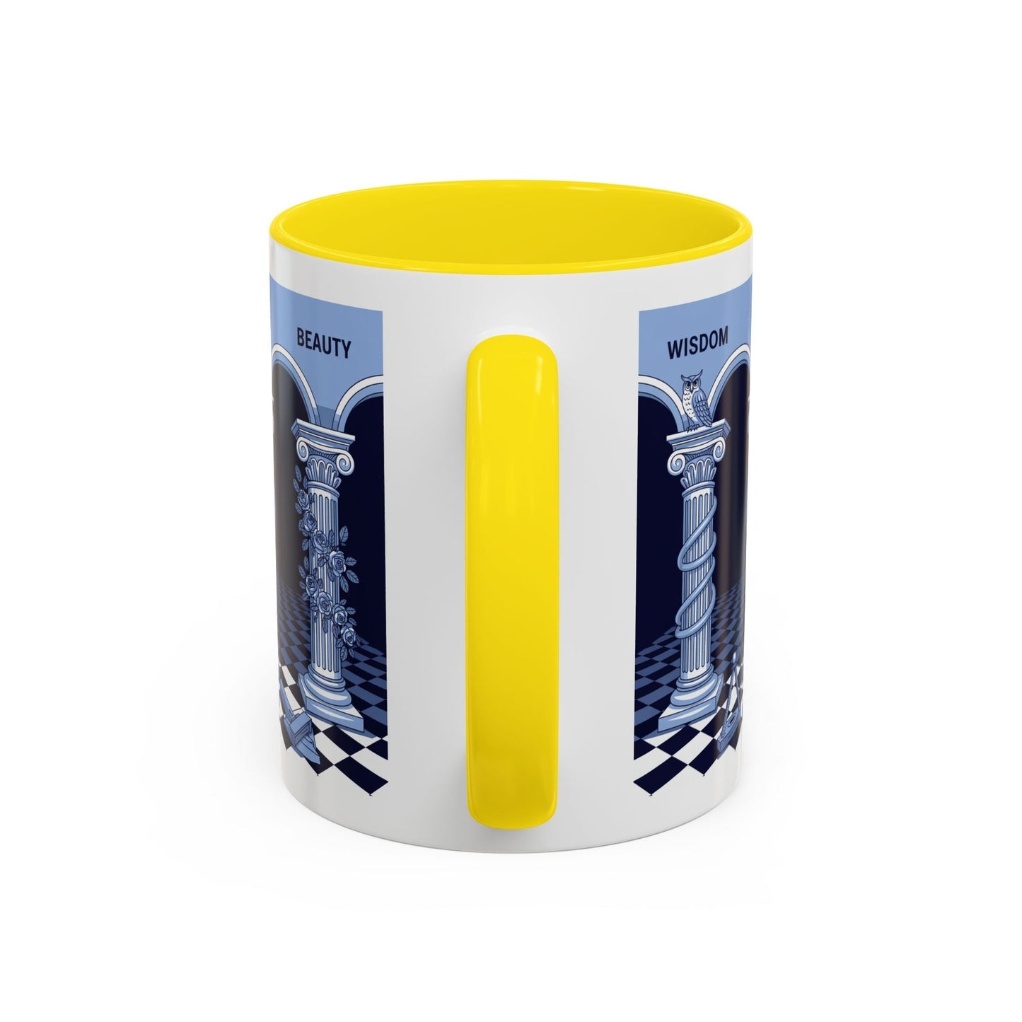 Premium Ready to Go Freemason Design | Fellowcraft | Wisdom and Beauty - Masonic Mugs