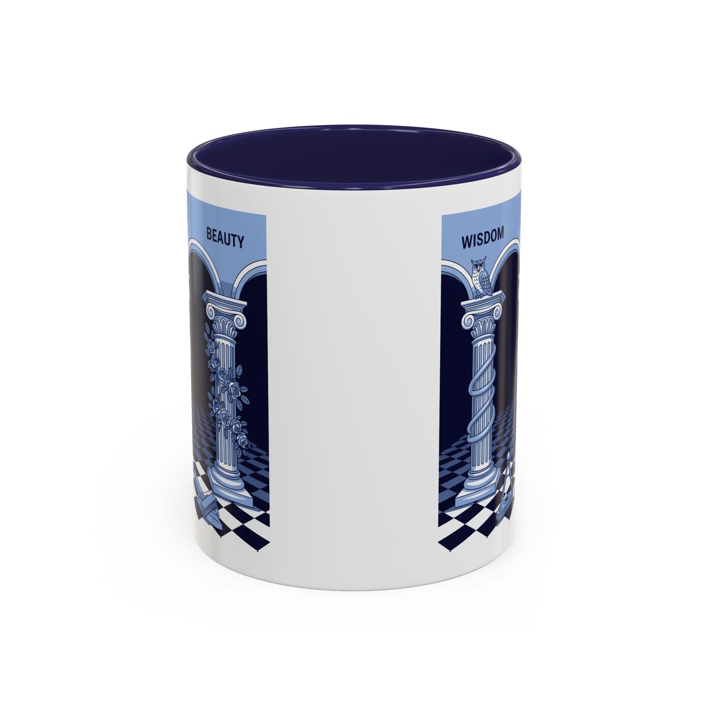 Premium Ready to Go Freemason Design | Fellowcraft | Wisdom and Beauty - Masonic Mugs