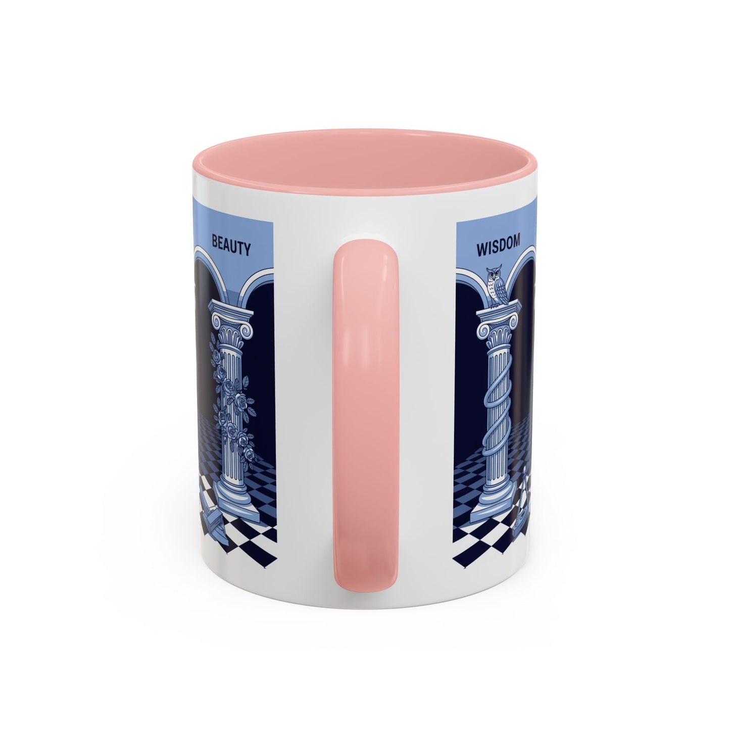 Premium Ready to Go Freemason Design | Fellowcraft | Wisdom and Beauty - Masonic Mugs
