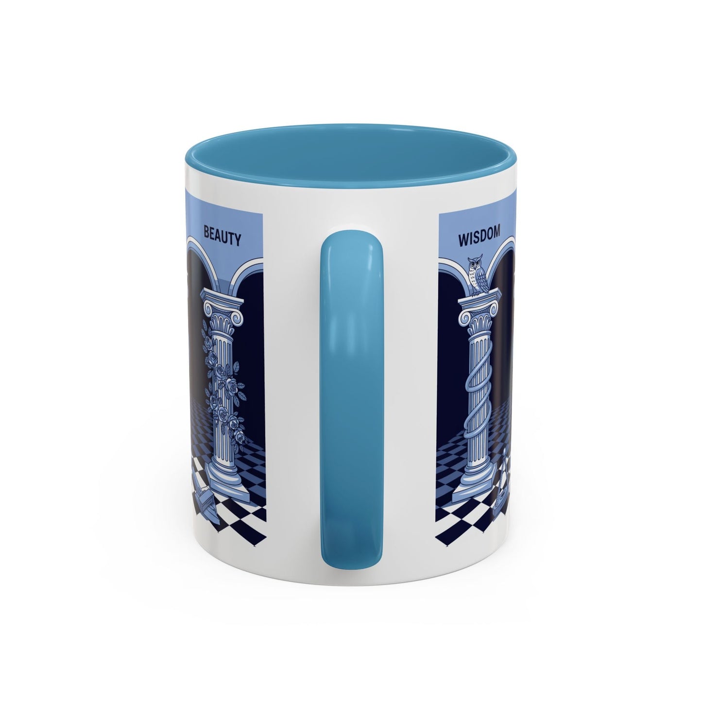 Premium Ready to Go Freemason Design | Fellowcraft | Wisdom and Beauty - Masonic Mugs