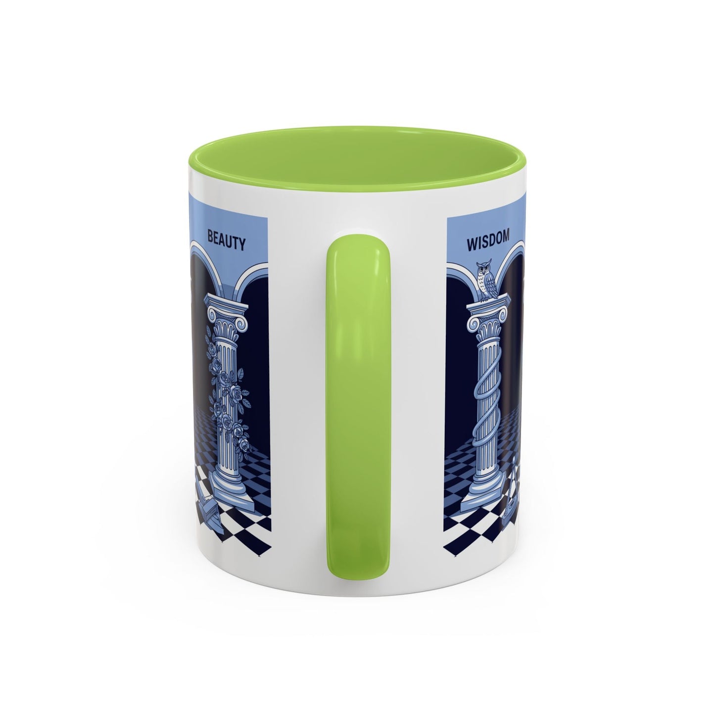 Premium Ready to Go Freemason Design | Fellowcraft | Wisdom and Beauty - Masonic Mugs