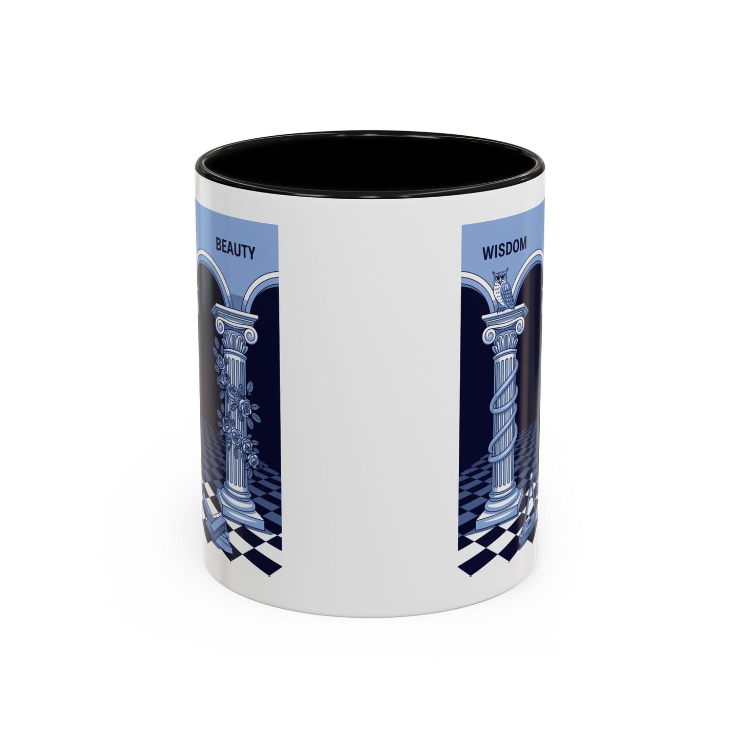 Premium Ready to Go Freemason Design | Fellowcraft | Wisdom and Beauty - Masonic Mugs
