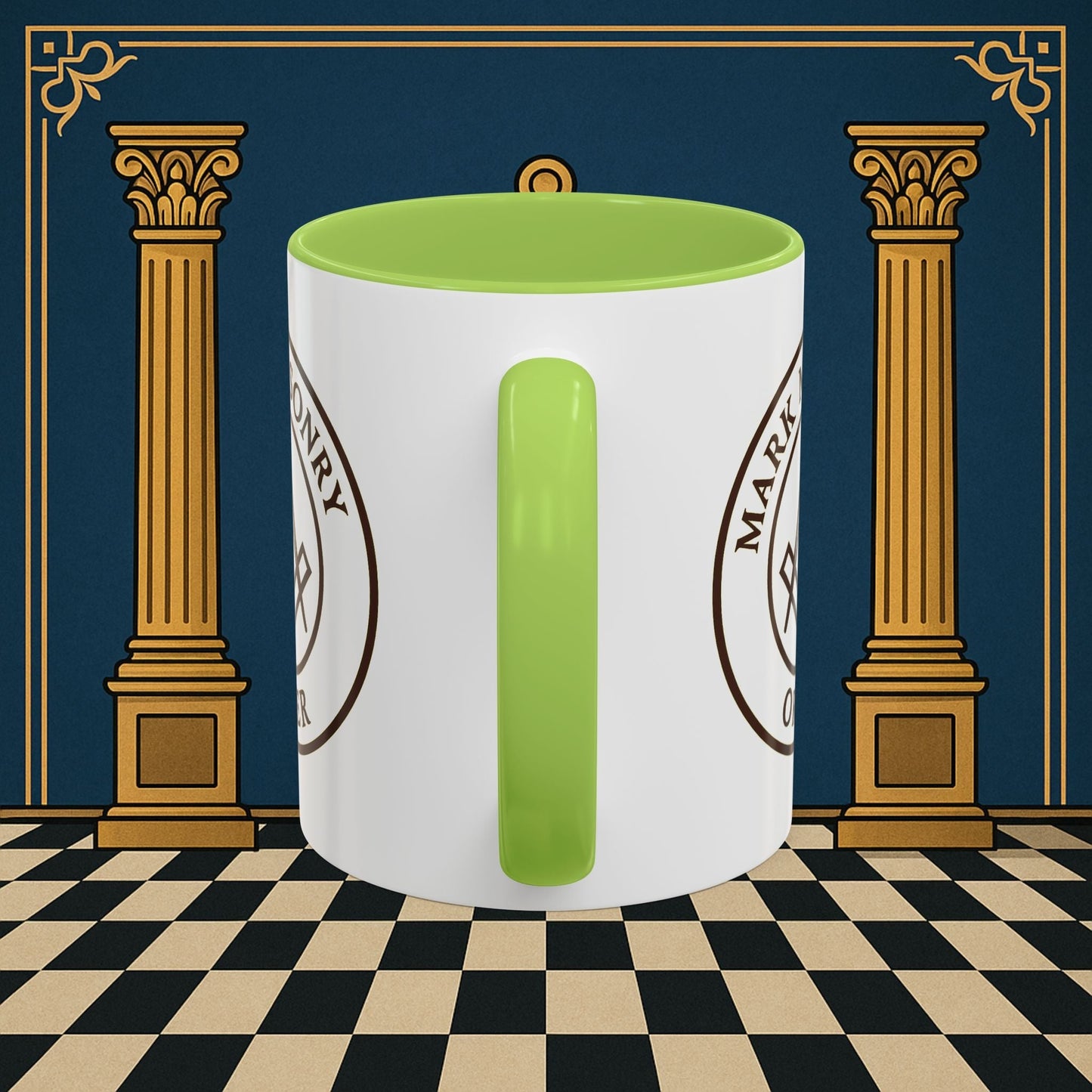 Premium Ready to Go Freemason Design | Masonic Emblem of Precision | Mark Masonry - Masonic Mugs
