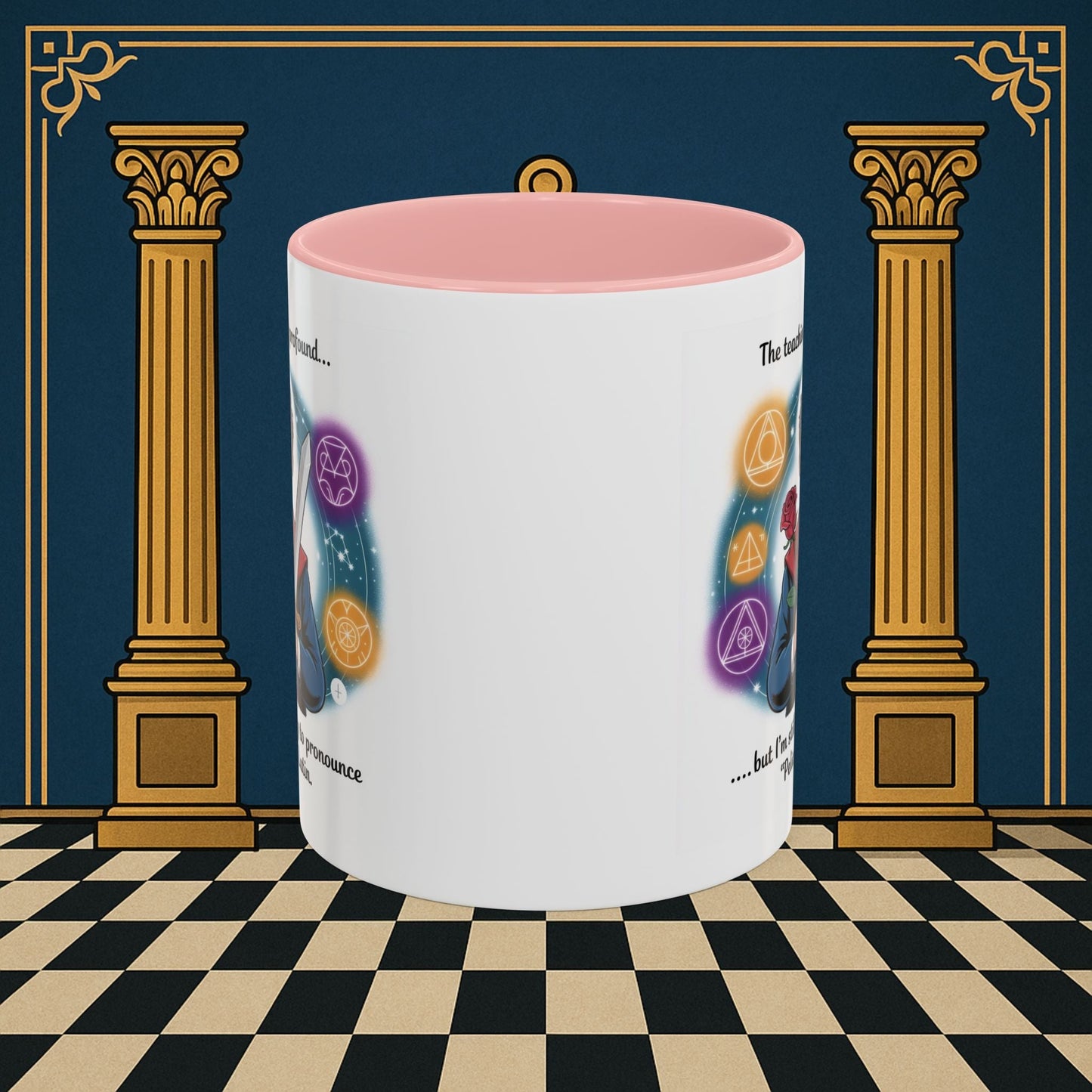 Premium Ready to Go Freemason Design | Mystical Linguistic Odyssey | Rose Croix - Masonic Mugs