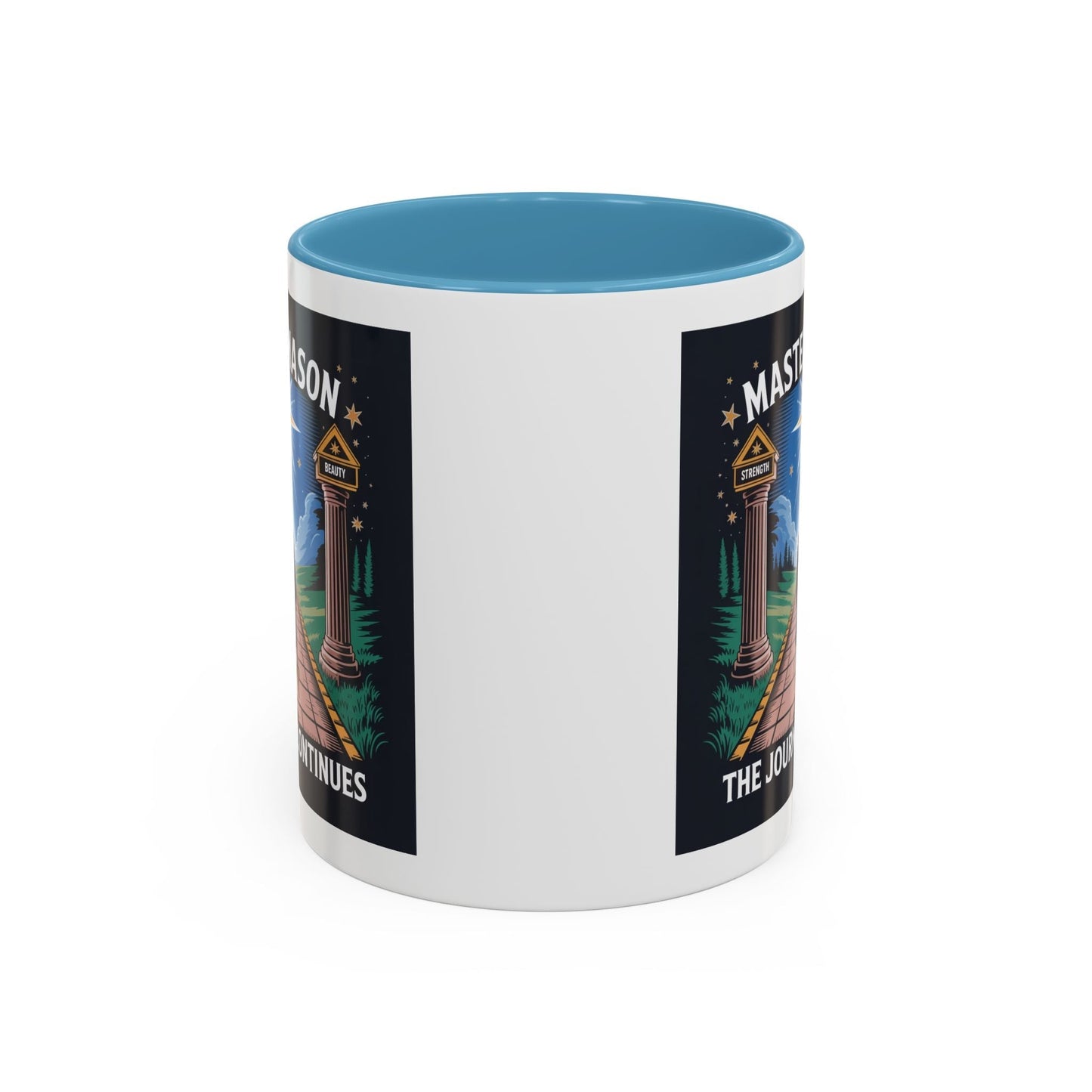 Premium Ready to Go Freemason Design | The Third Degree | Master Mason | The Journey Continues - Masonic Mugs