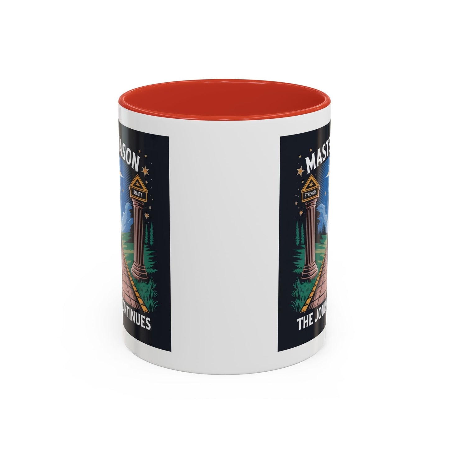 Premium Ready to Go Freemason Design | The Third Degree | Master Mason | The Journey Continues - Masonic Mugs
