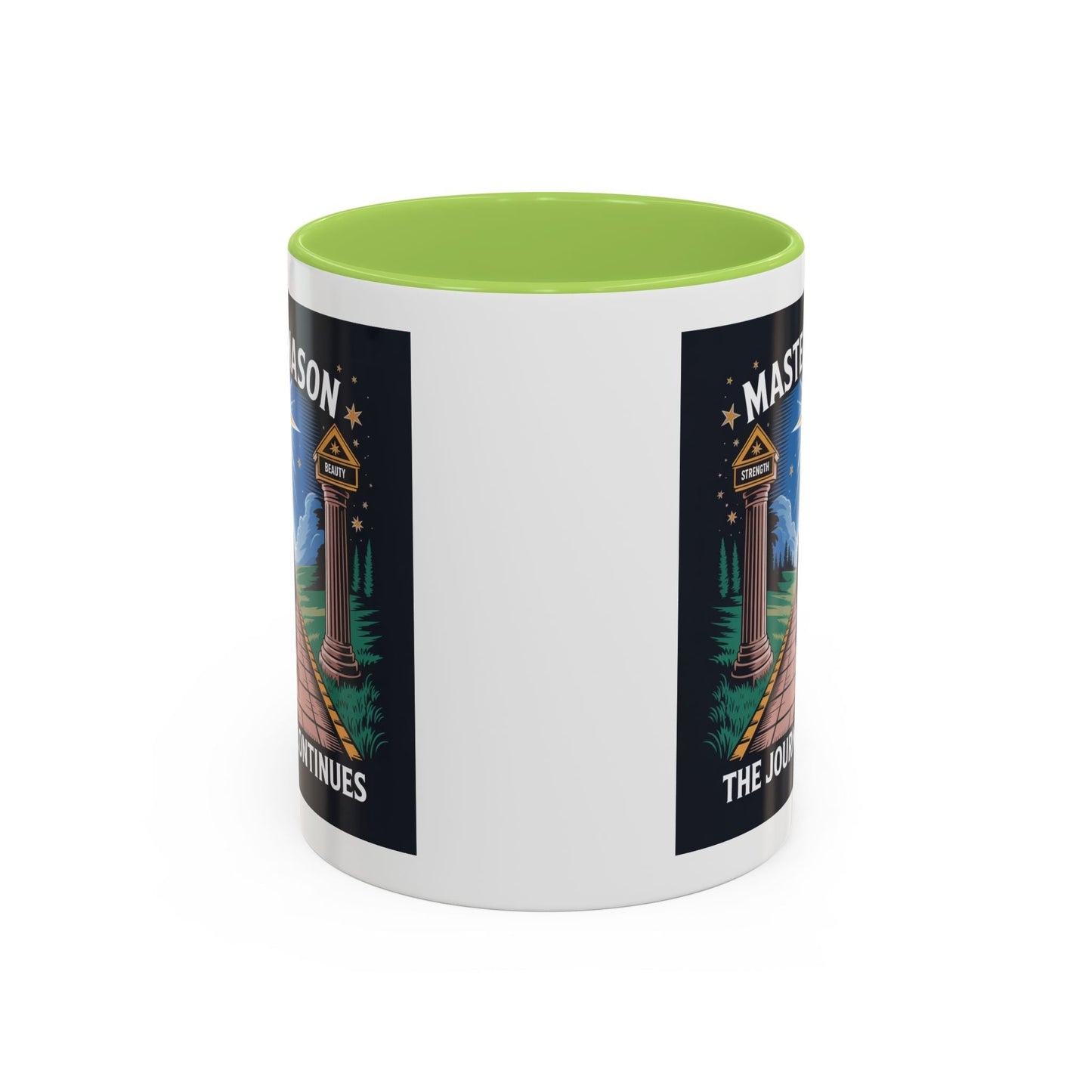 Premium Ready to Go Freemason Design | The Third Degree | Master Mason | The Journey Continues - Masonic Mugs