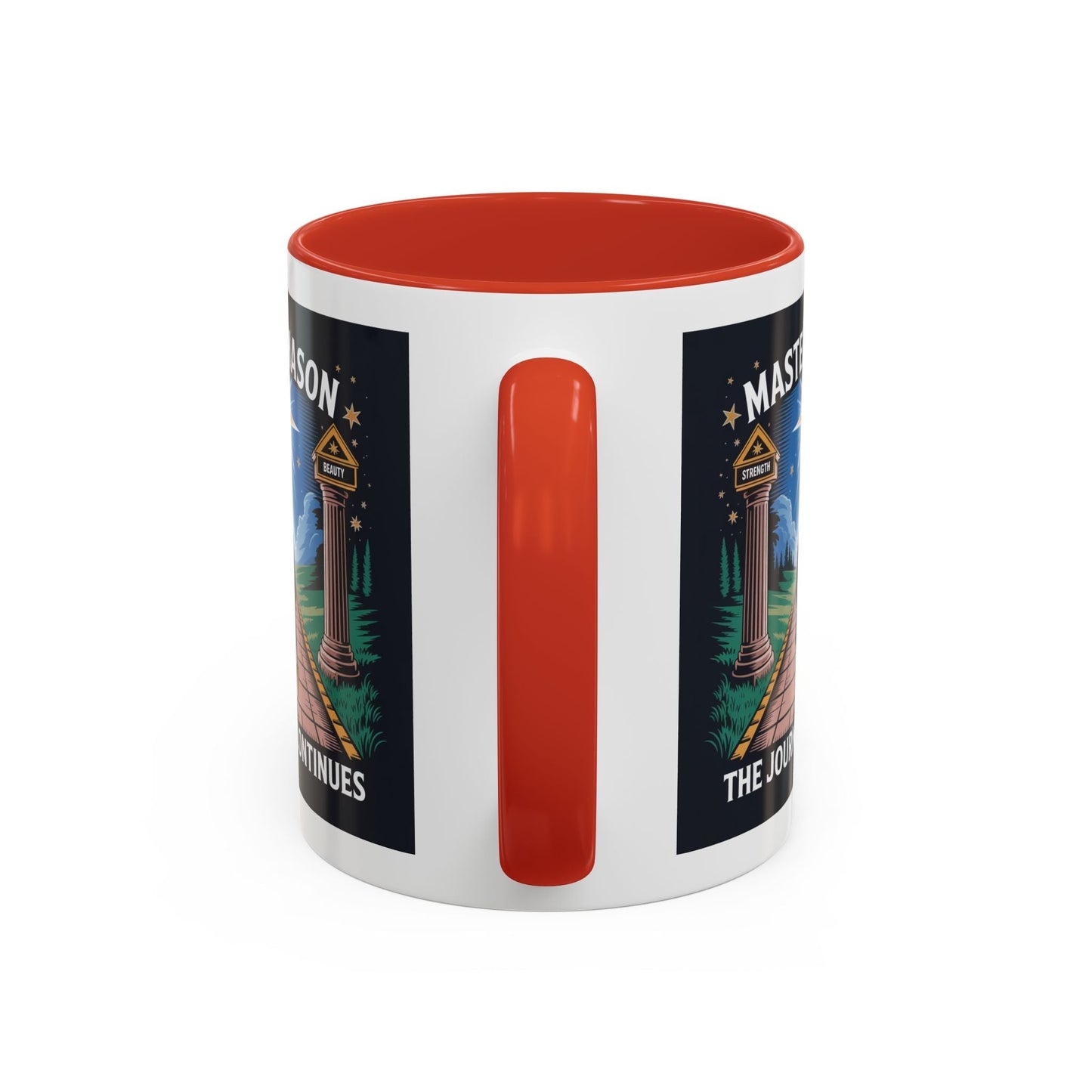 Premium Ready to Go Freemason Design | The Third Degree | Master Mason | The Journey Continues - Masonic Mugs