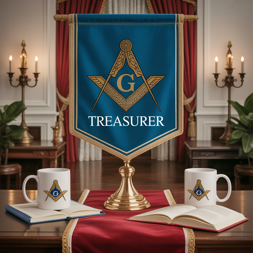 Masonic Mugs Lodge Positions: Treasurer - Masonic Mugs