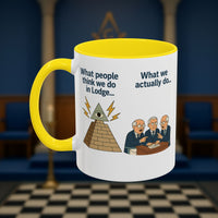 Masonic Mugs Ready to Go – Just for the Ceremony (Accent Coloured 11oz Mug) Printify