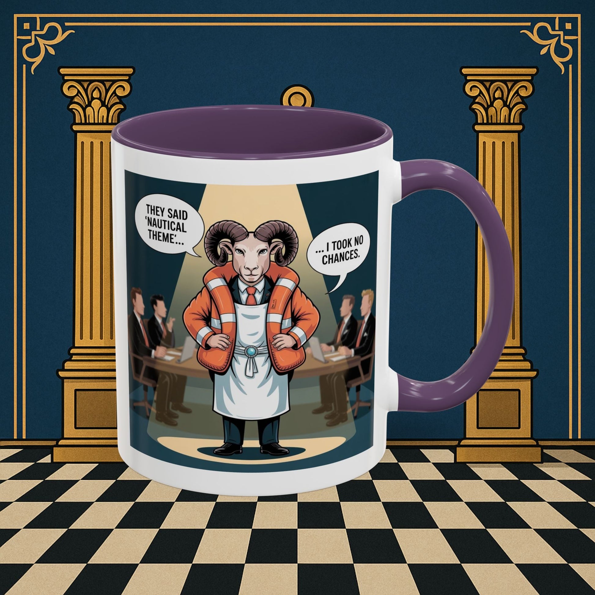 Masonic Mugs - Boardroom Baa - Royal Ark Mariner Printify