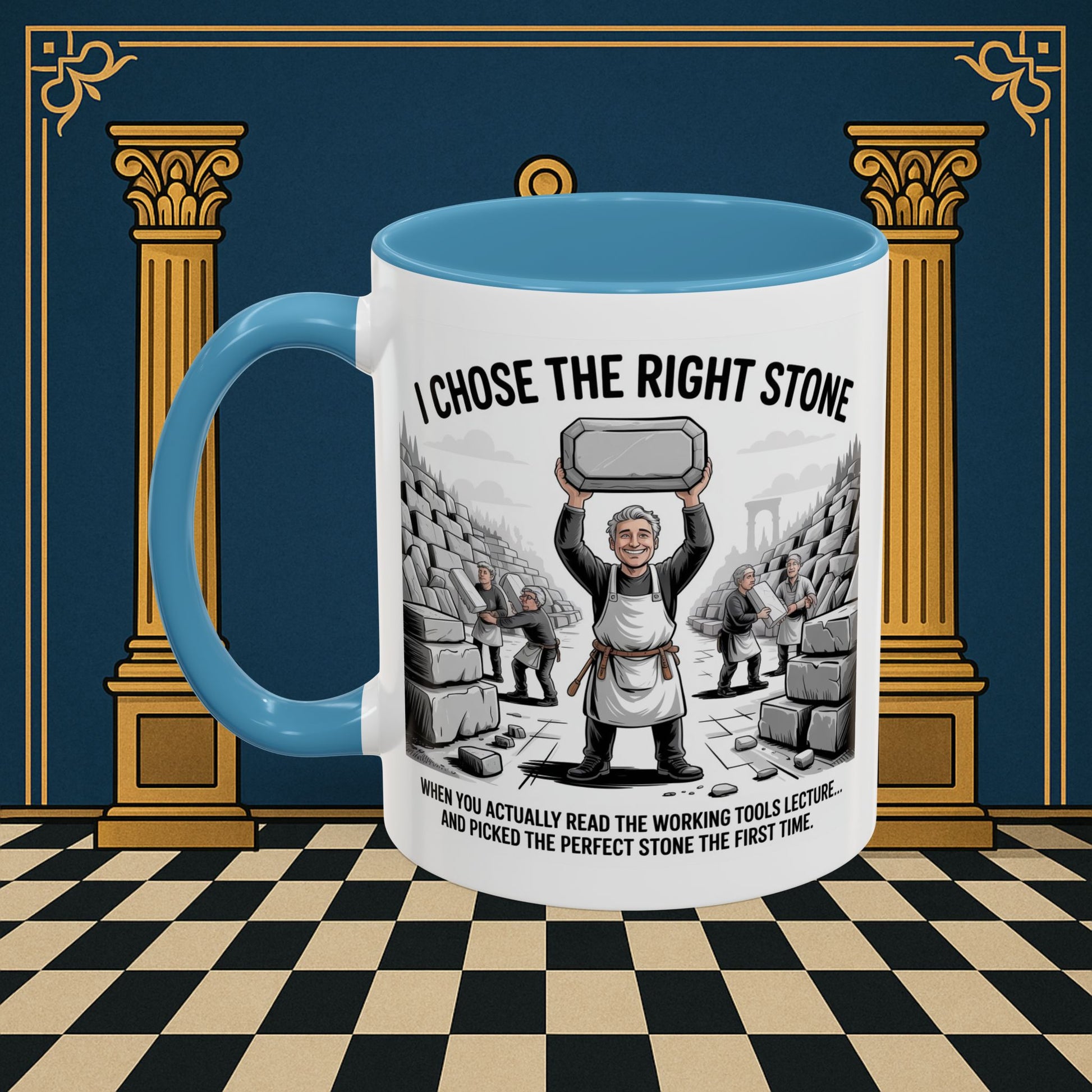 Masonic Mugs - Stone Selection Success - Mark Masonry
