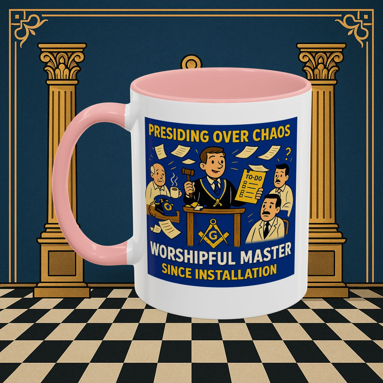 Masonic Mugs - Leadership Labyrinth - Worshipful Master Printify
