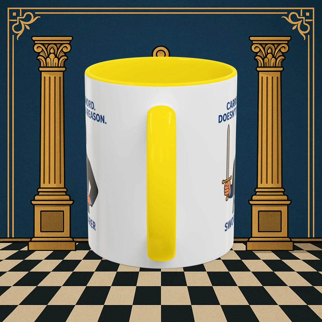 Masonic Mugs - Sword of Mystery - Provincial Sword Bearer Printify