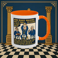 Masonic Mugs Ready to Go – How Many Masons? (Accent Coloured 11oz Mug) Printify