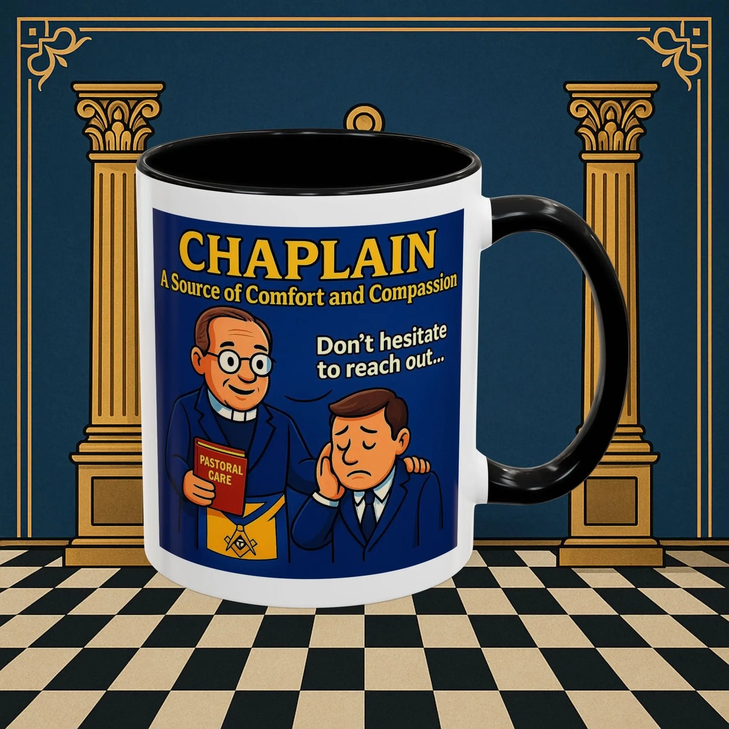 Masonic Mugs - Healing Hearts - Chaplain Printify