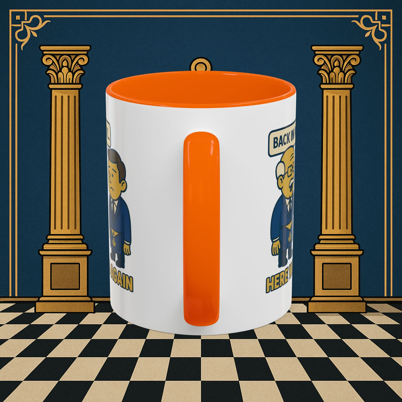 Masonic Mugs Ready to Go – Back in My Day… (Accent Coloured 11oz Mug) Printify