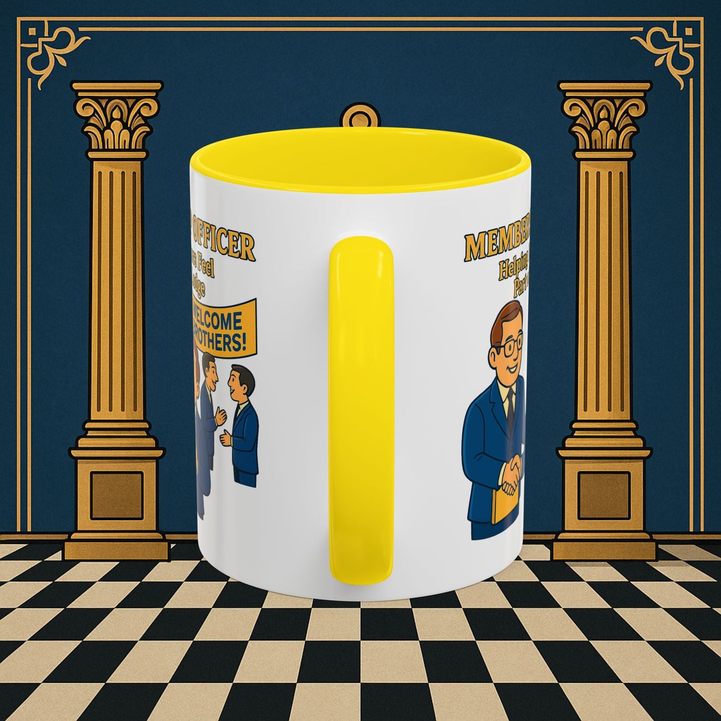 Masonic Mugs - Brotherhood Welcome - Membership Secretary Printify