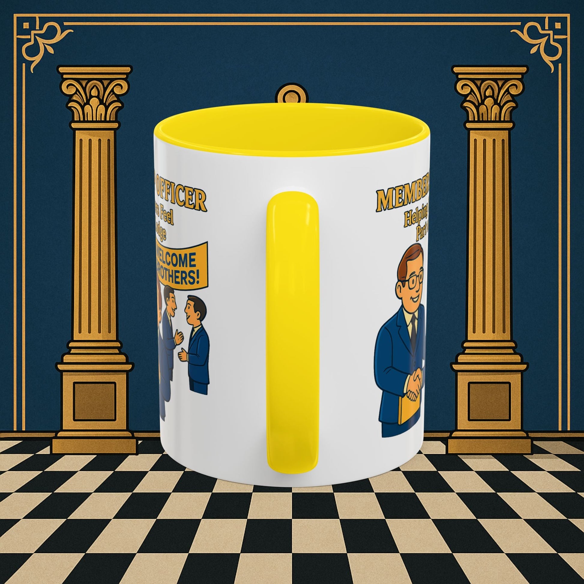 Masonic Mugs - Brotherhood Welcome - Membership Secretary Printify