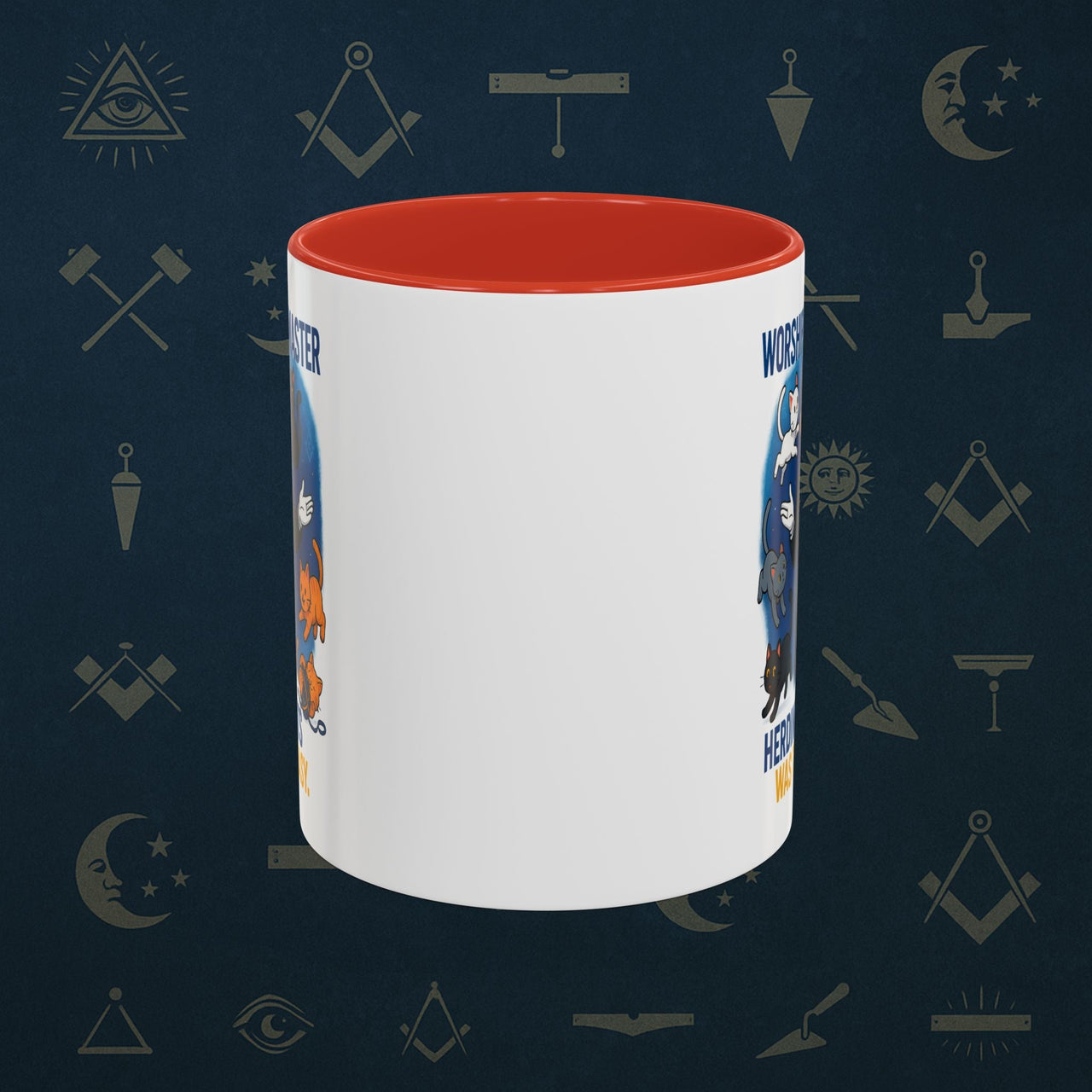 Masonic Mugs - Masonic Cats Assemble - Worshipful Master Printify