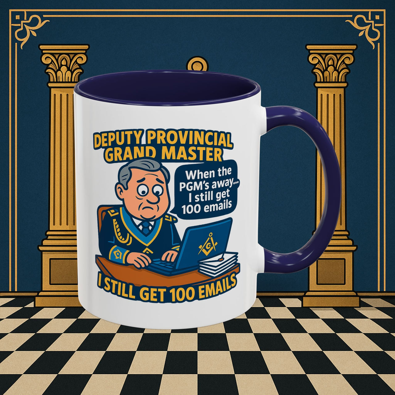 Masonic Mugs - Email Overload - Deputy Provincial Grand Master Printify