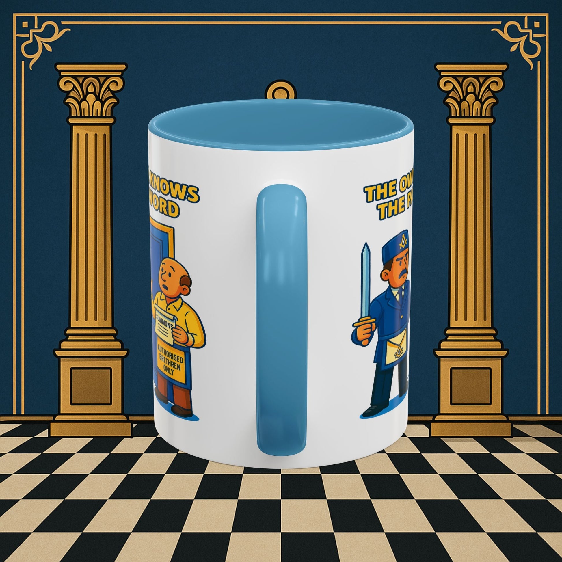 Masonic Mugs - Accent Coloured 11oz Mug - Masonic Mayhem - Inner Guard Printify