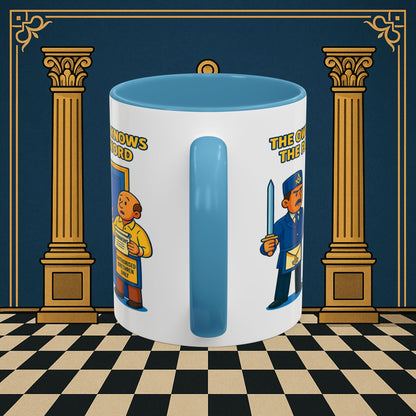 Masonic Mugs - Accent Coloured 11oz Mug - Masonic Mayhem - Inner Guard Printify
