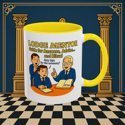 Masonic Mugs - Lodge Mentor: Fraternal Ritual Guidance, Lodge Mentor Printify