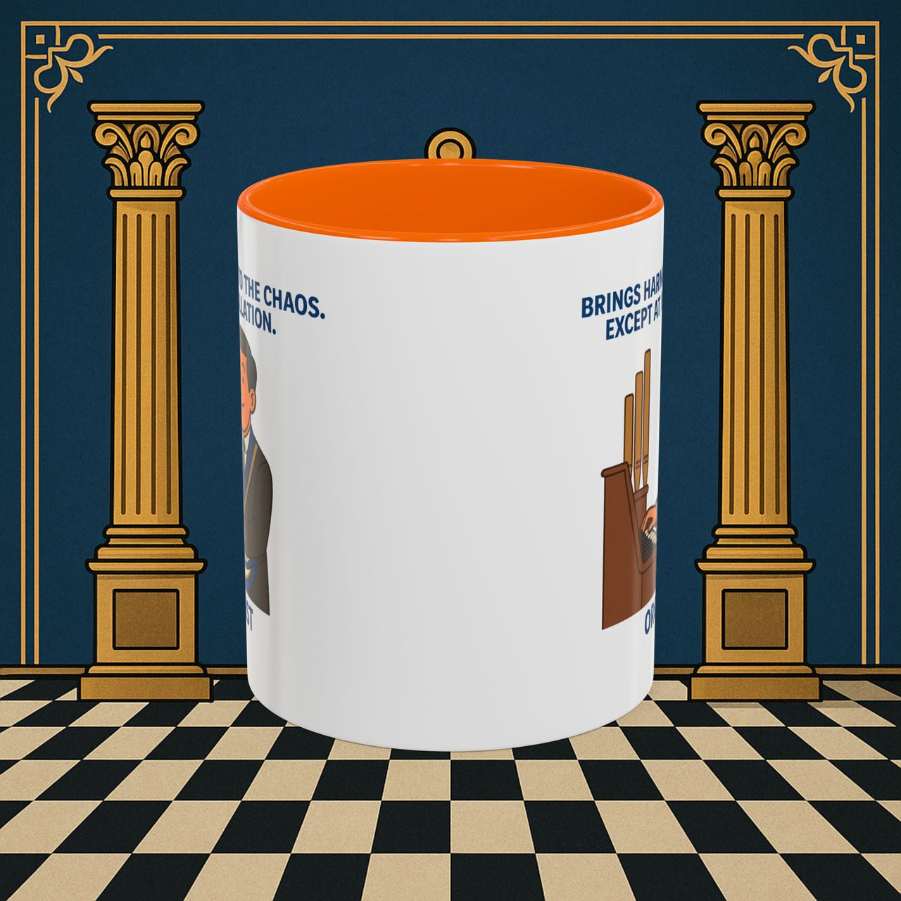 Masonic Mugs - Harmony Amid Chaos - Provincial Organist Printify
