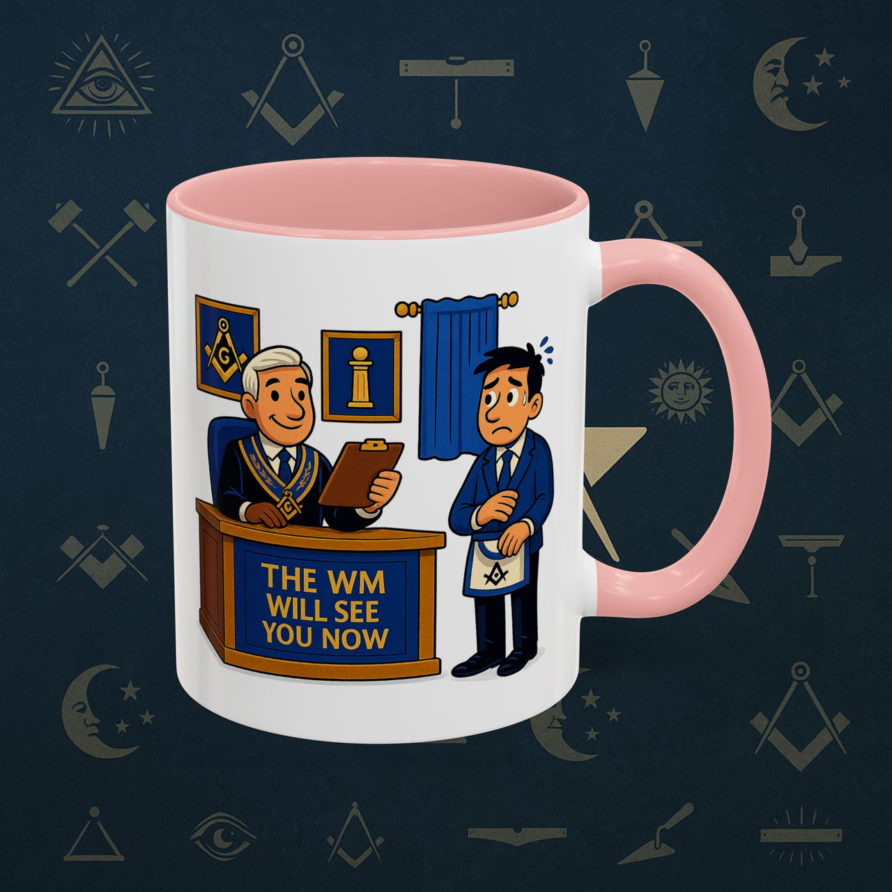 Masonic Mugs - The Masonic Moment - Worshipful Master Printify