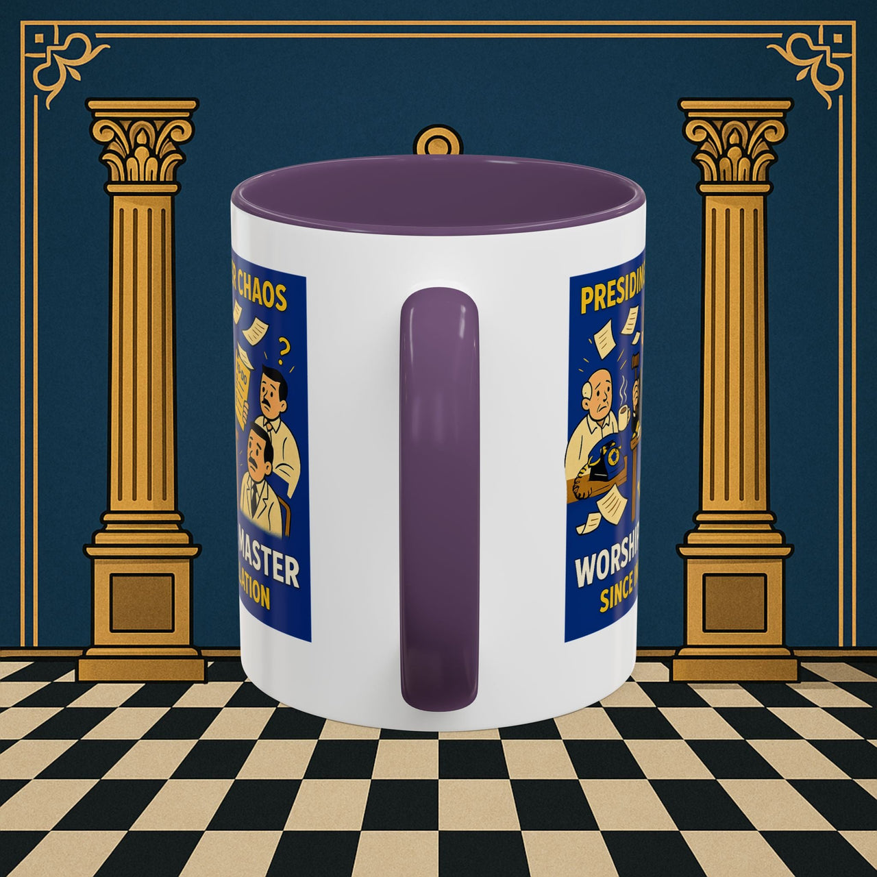 Masonic Mugs - Leadership Labyrinth - Worshipful Master Printify