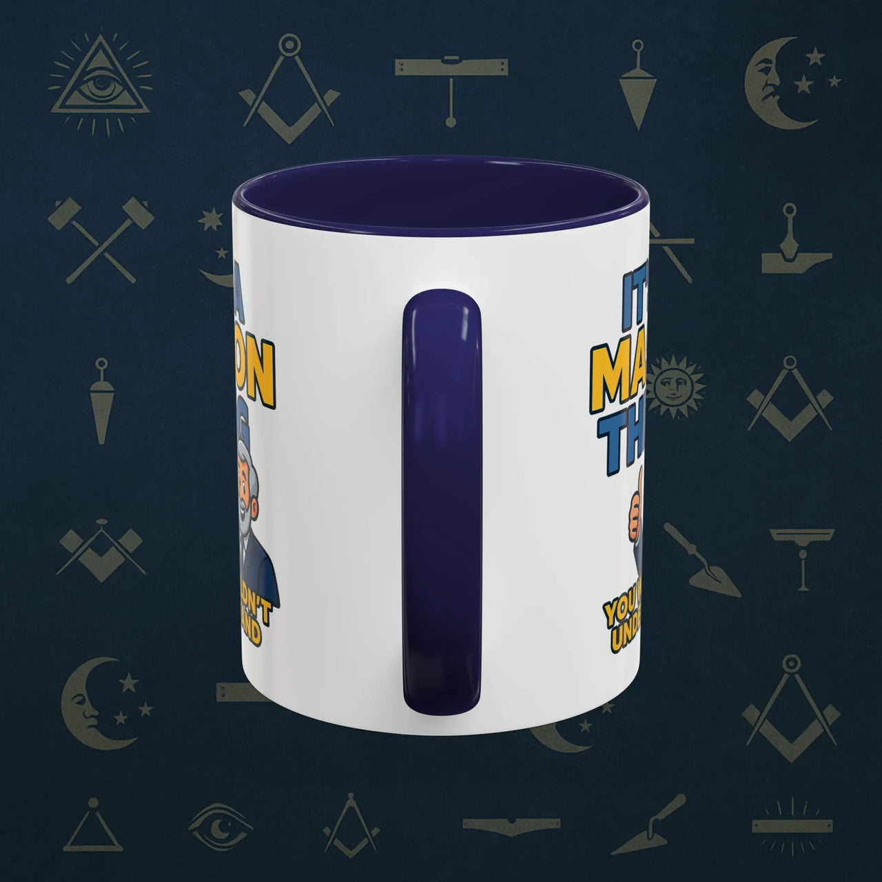 Masonic Mugs Ready to Go – It’s a Mason Thing (Accent Coloured 11oz Mug) Printify