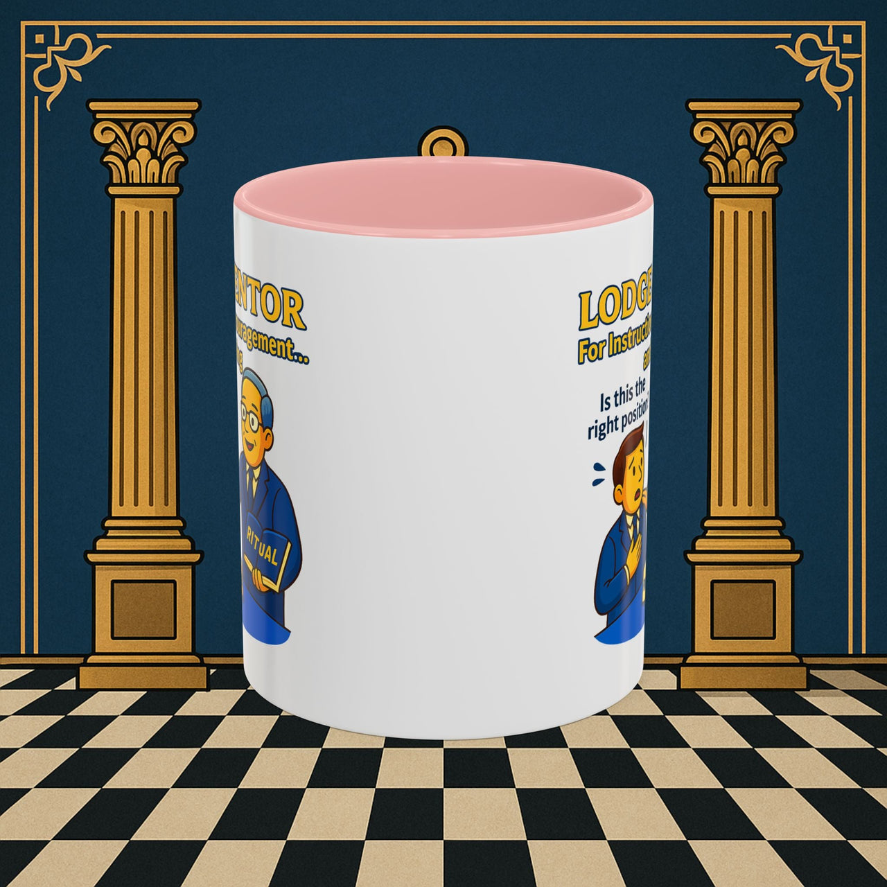 Masonic Mugs - Lodge Mentor Guidance: Masonic Ritual Instruction, Lodge Mentor Printify