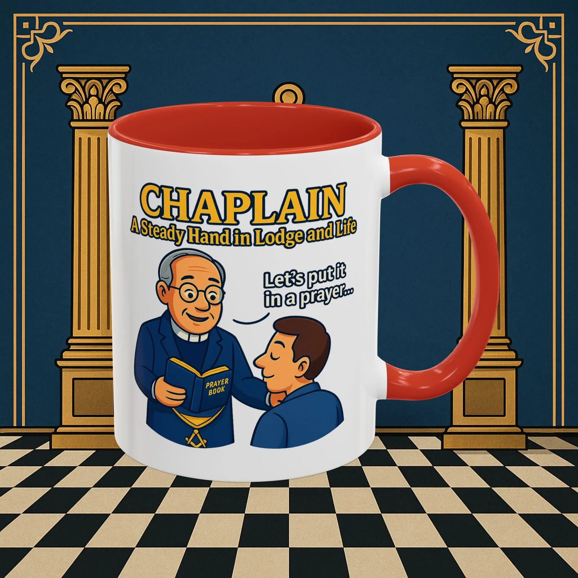 Masonic Mugs - Divine Guidance - Chaplain Printify