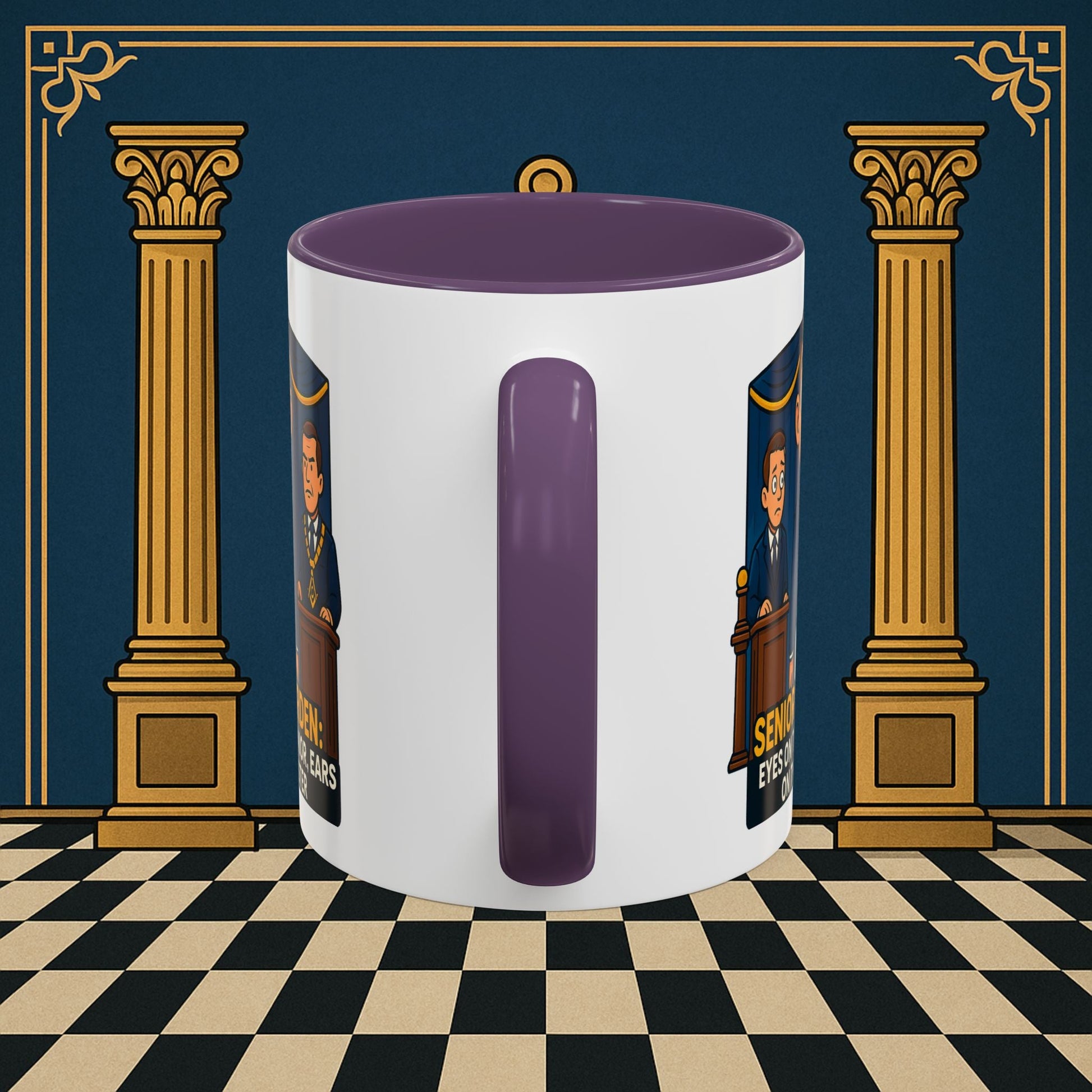Masonic Mugs - Masonic Watchfulness - Senior Warden Printify
