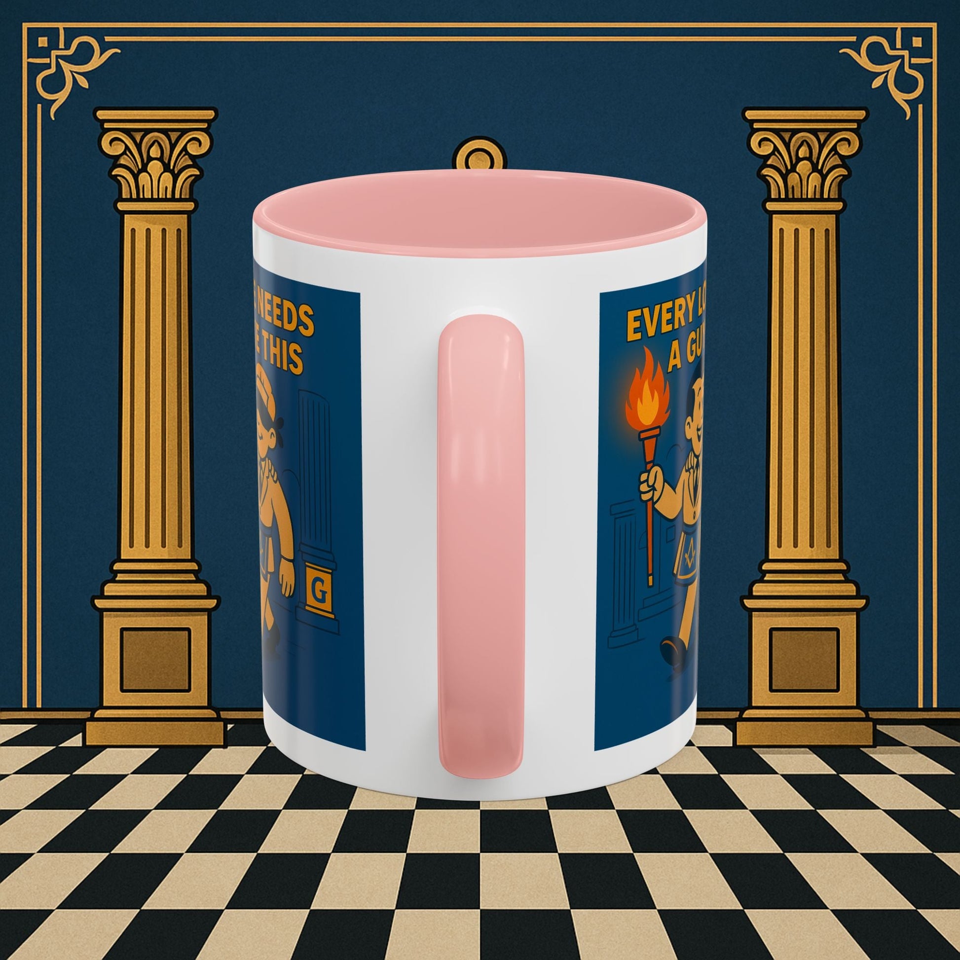 Masonic Mugs Ready to Go – Every Lodge Needs a Guy Like This (Accent Coloured 11oz Mug) Printify