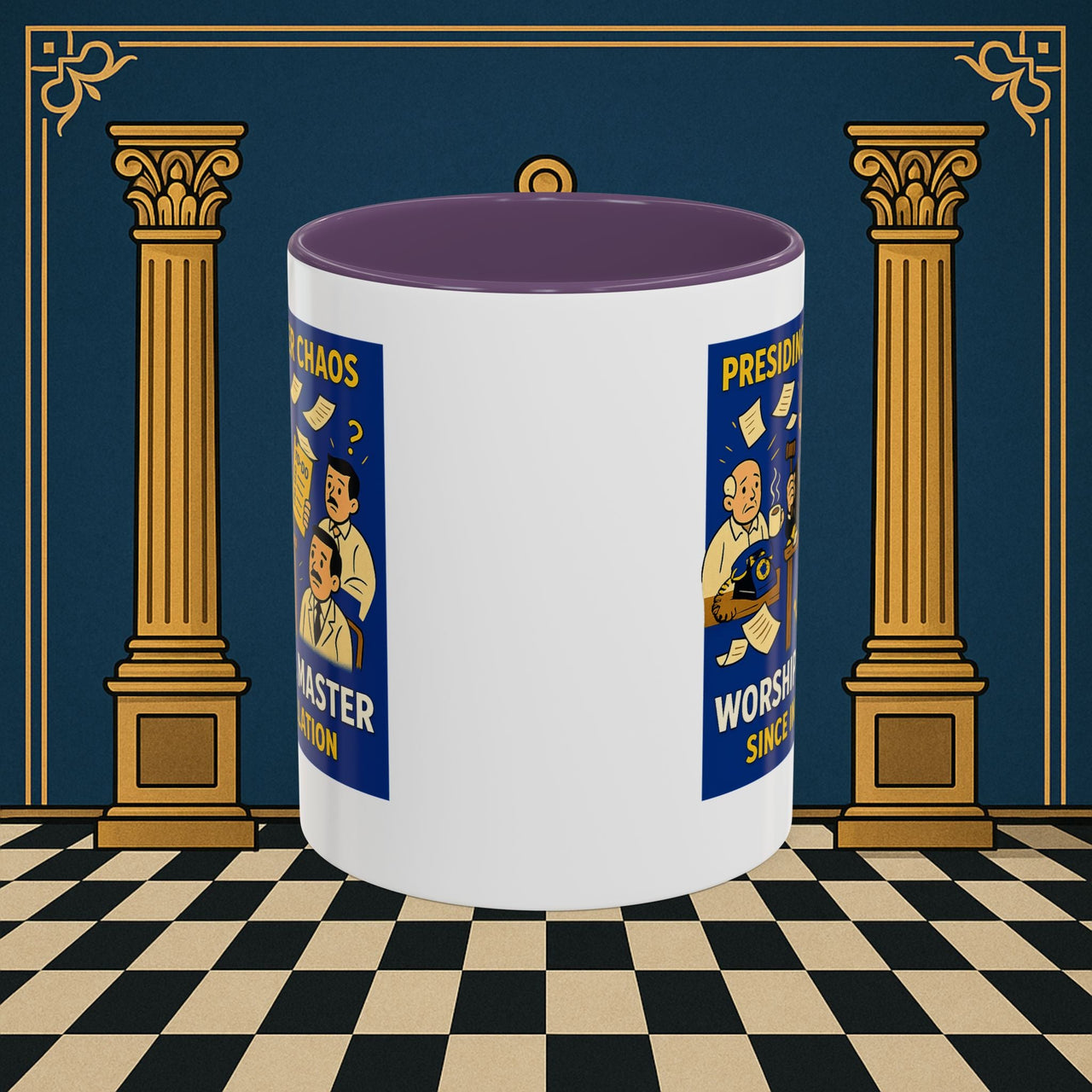 Masonic Mugs - Leadership Labyrinth - Worshipful Master Printify