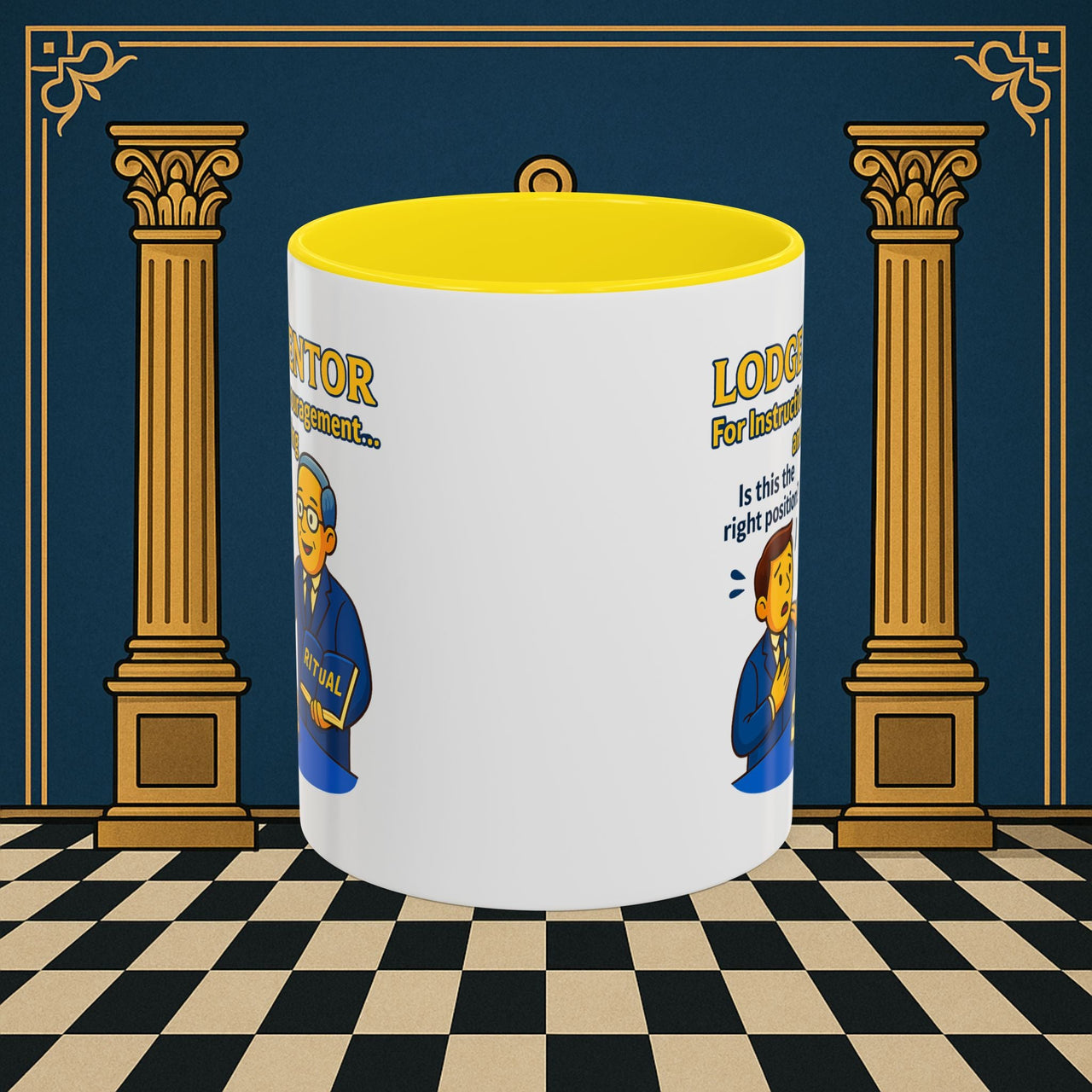Masonic Mugs - Lodge Mentor Guidance: Masonic Ritual Instruction, Lodge Mentor Printify