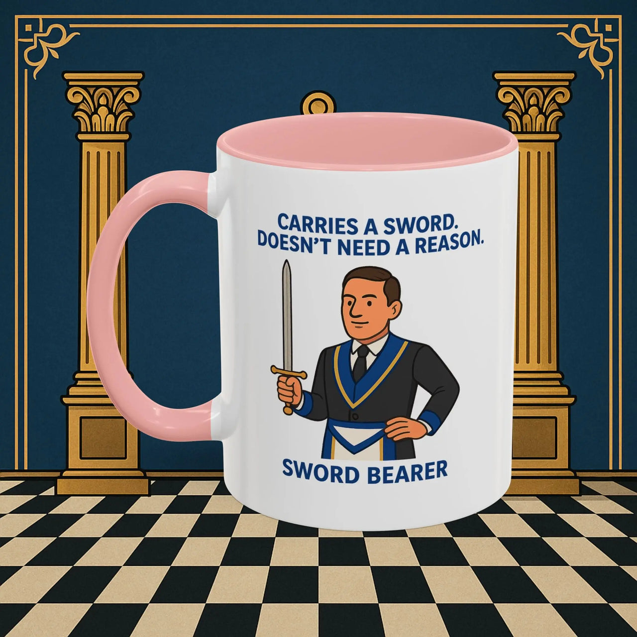 Masonic Mugs - Sword of Mystery - Provincial Sword Bearer Printify