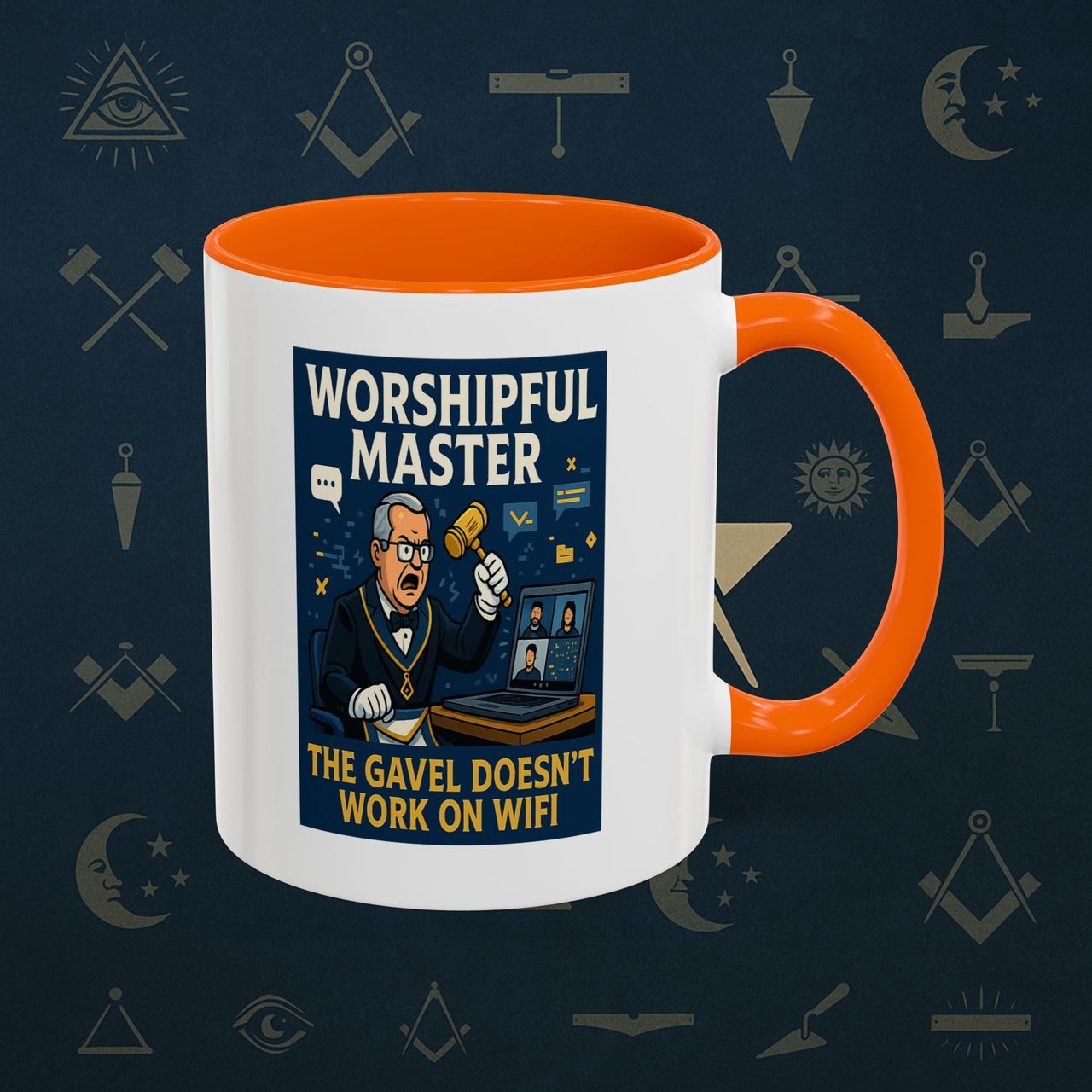 Masonic Mugs - Virtual Vertigo - Worshipful Master Printify