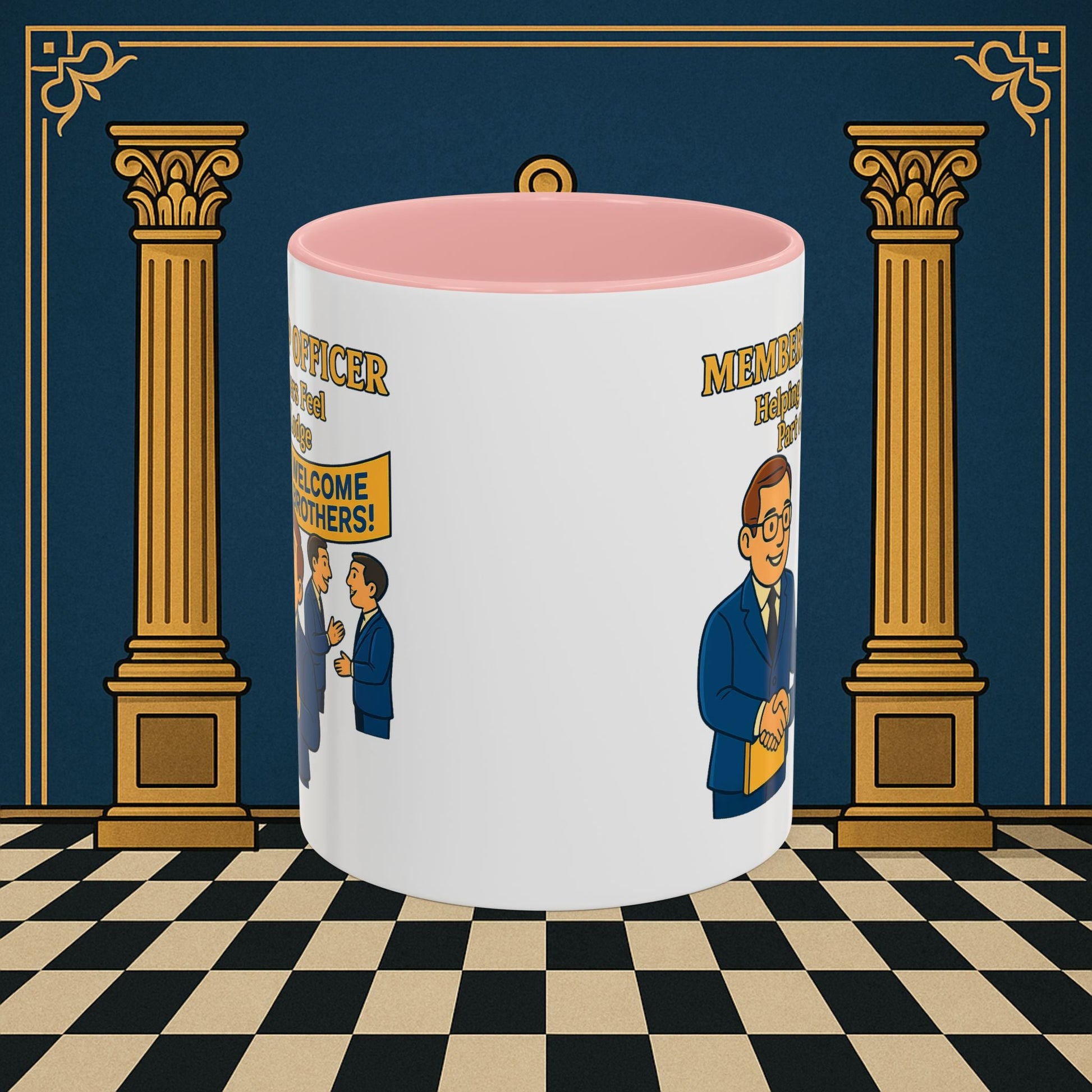 Masonic Mugs - Brotherhood Welcome - Membership Secretary Printify