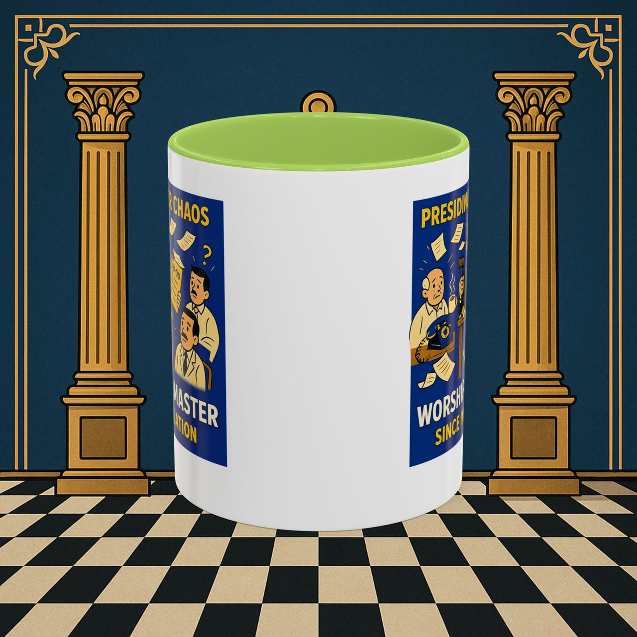 Masonic Mugs - Leadership Labyrinth - Worshipful Master Printify