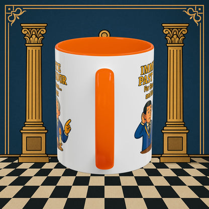 Masonic Mugs - Accent Coloured 11oz Mug - Masonic Wisdom Unveiled - Immediate Past Master Printify