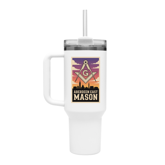 Aberdeen East Mason 40oz Stainless Steel Masonic Travel Tumbler AnywherePOD