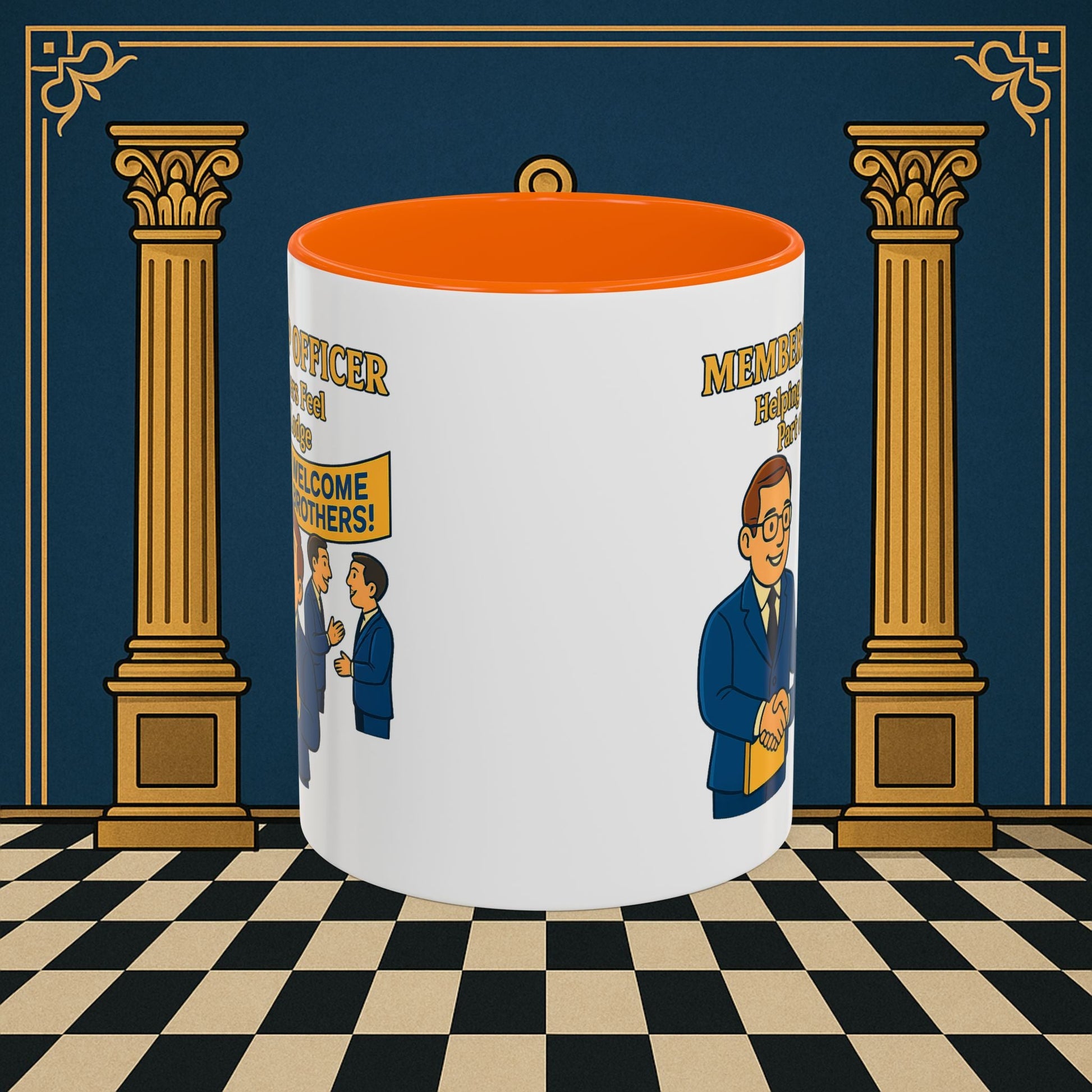 Masonic Mugs - Brotherhood Welcome - Membership Secretary Printify