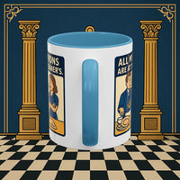 Masonic Mugs Ready to Go – All My Aprons Are at the Cleaner’s (Accent Coloured 11oz Mug) Printify