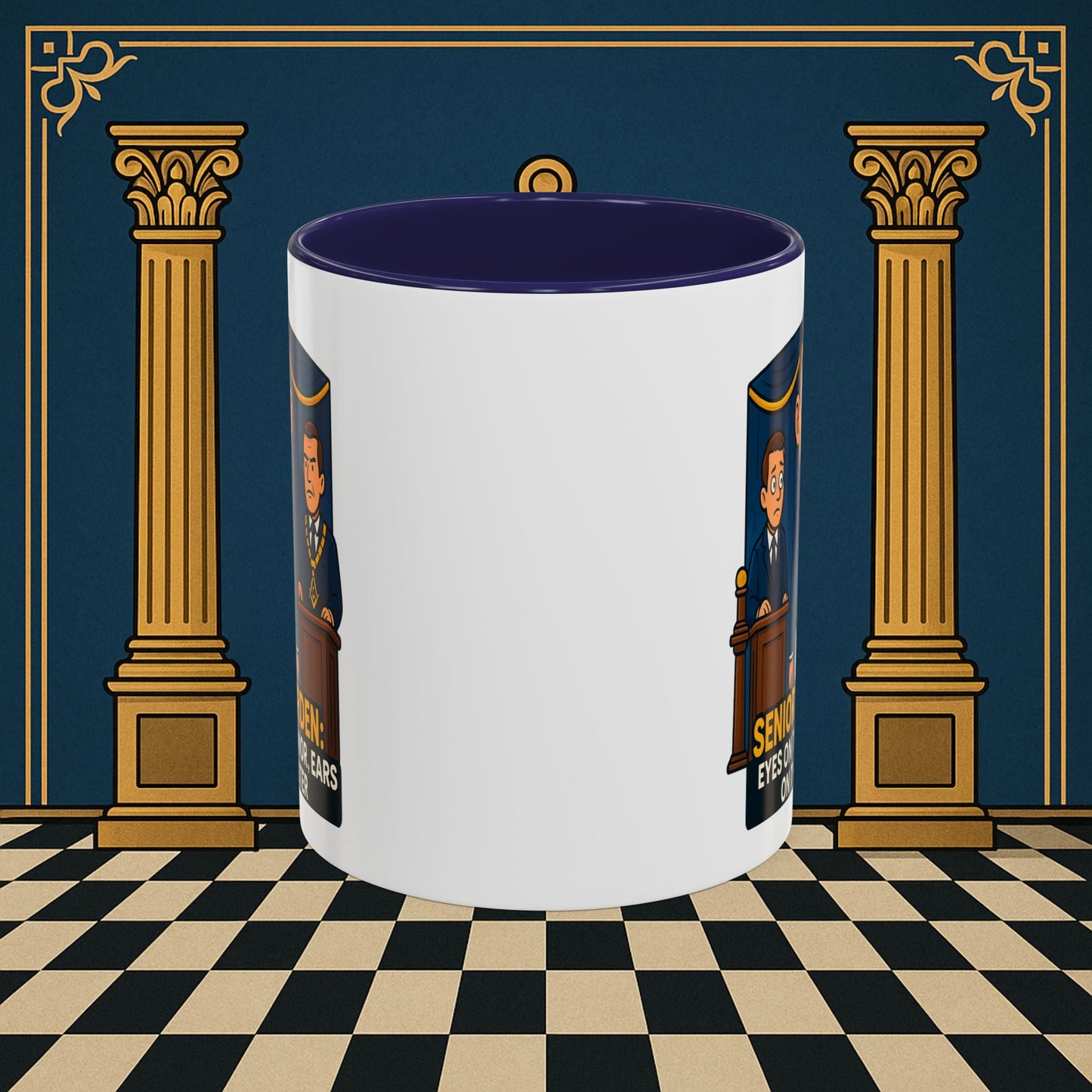 Masonic Mugs - Masonic Watchfulness - Senior Warden Printify
