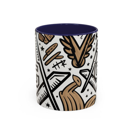 Masonic  Premium Ready to Go Accent Coffee Mug | Unique Gift for Freemasons | Perfect for Coffee Lovers, Home Decor, Stylish Drinkware Printify